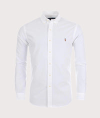 Slim Fit Oxford Shirt: 006 BSR White 