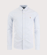 Slim Fit Oxford Shirt: 009 BSR Blue/White S 
