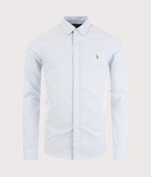 Slim Fit Oxford Shirt Blue White Polo Ralph Lauren EQVVS