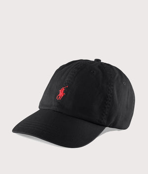 Cotton-Chino-Baseball-Cap-RL-Black/RL2000-Red-Polo-Ralph-Lauren-EQVVS