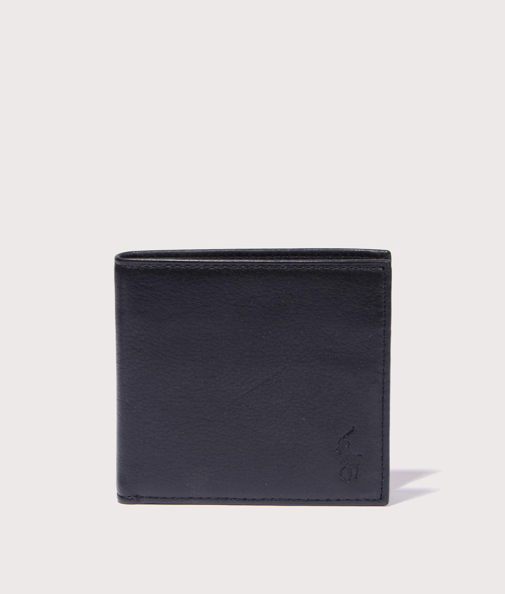 Smooth-Leather-Billfold-Wallet-Black-Polo-Ralph-Lauren-EQVVS