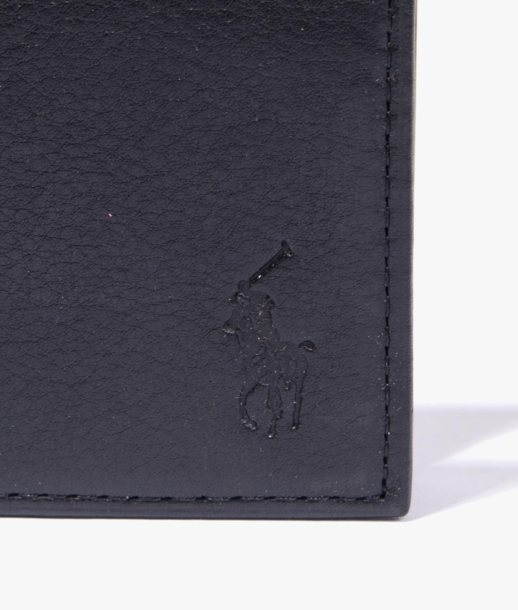 Smooth-Leather-Billfold-Wallet-Black-Polo-Ralph-Lauren-EQVVS