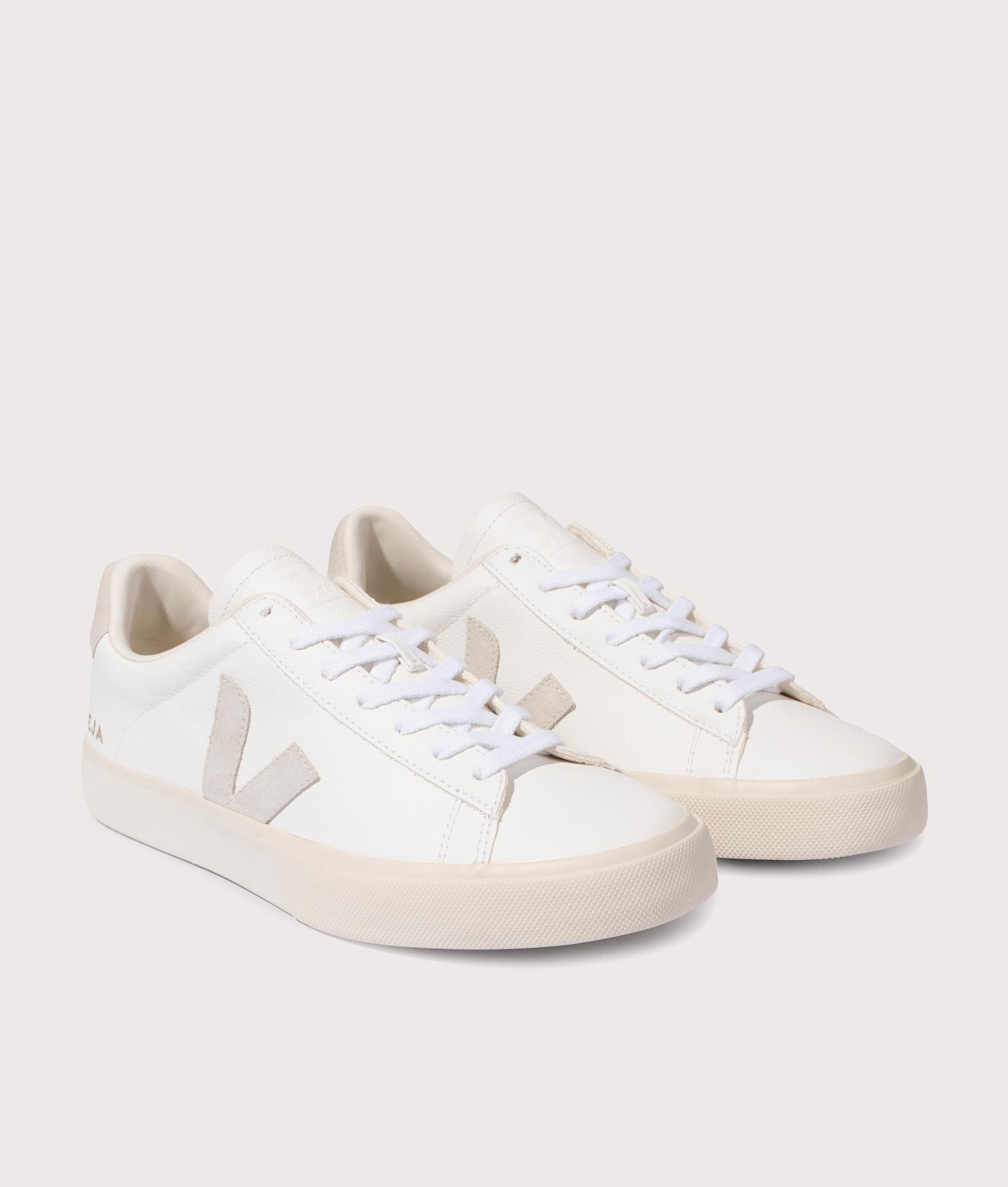 Campo-ChromeFree-Trainers-White/Natural-Suede-Veja-EQVVS