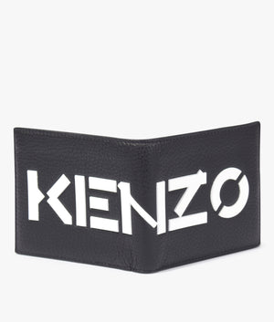 Kenzo-Logo-Foldable-Leather-Wallet-Black-Kenzo-EQVVS