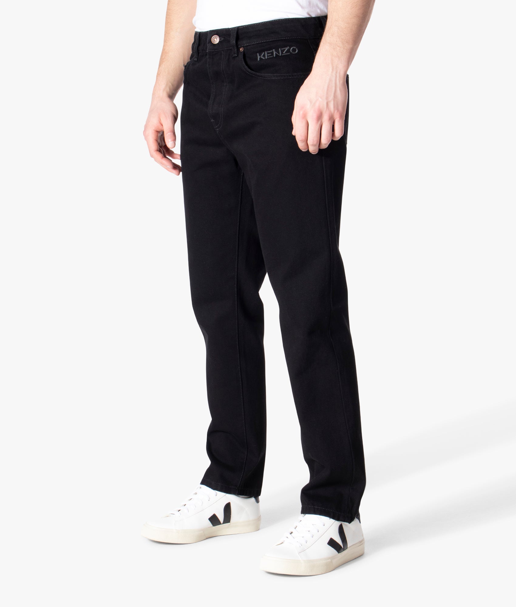 Cropped-Tapered-Jeans-Black-Kenzo-EQVVS