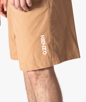 Regular-Fit-Elasticated-Belt-Shorts-Saffron-Kenzo-EQVVS  