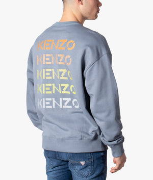 Multi-Kenzo-Logo-Sweatshirt-Glacier-Kenzo-EQVVS 