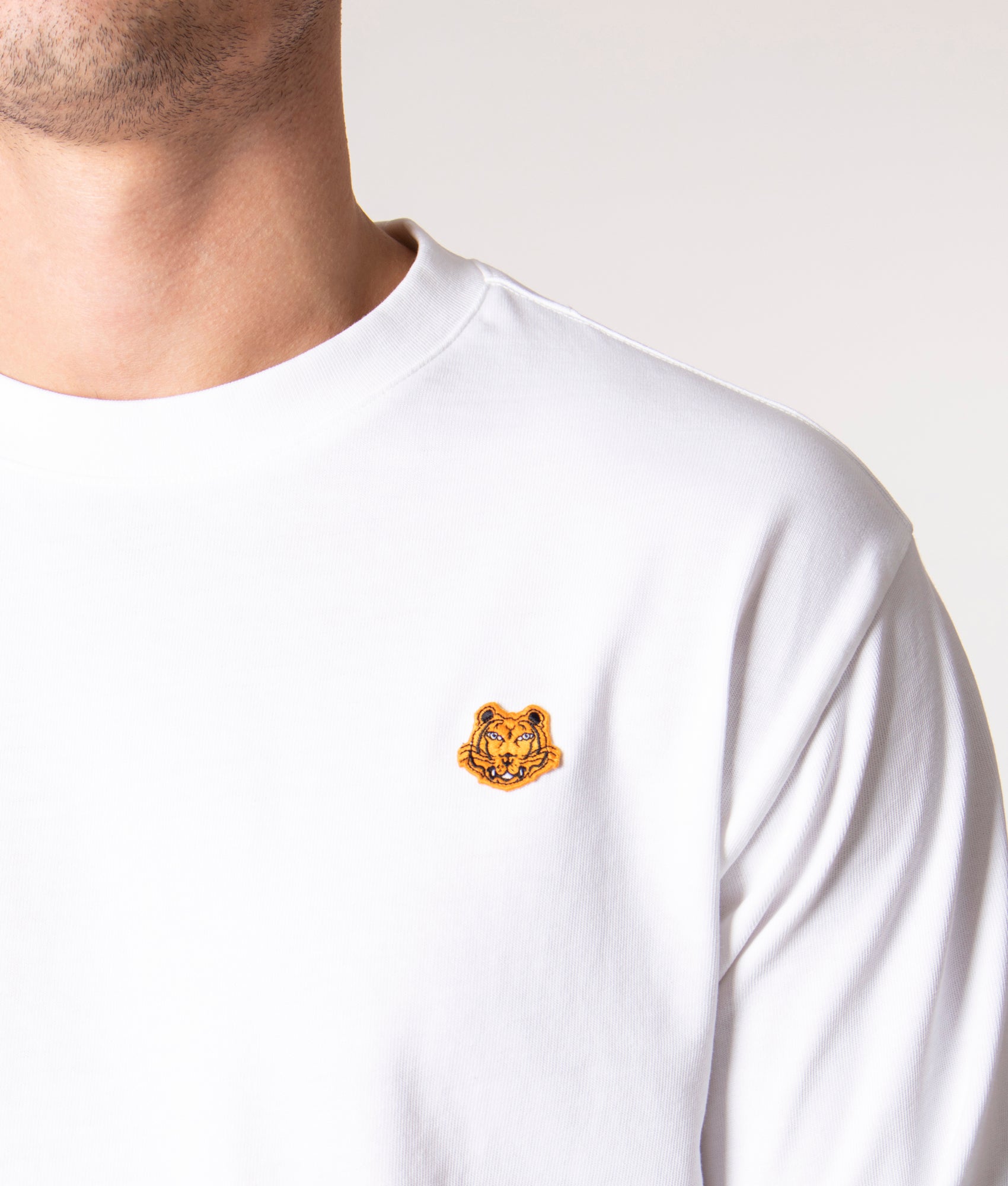 Long Sleeve Tiger Crest T-Shirt White | KENZO | EQVVS Long Sleeve Tiger Crest T-Shirt White | KENZO | EQVVS