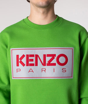 Relaxed-Fit-KENZO-Paris-Sweatshirt-Grass-Green-EQVVS