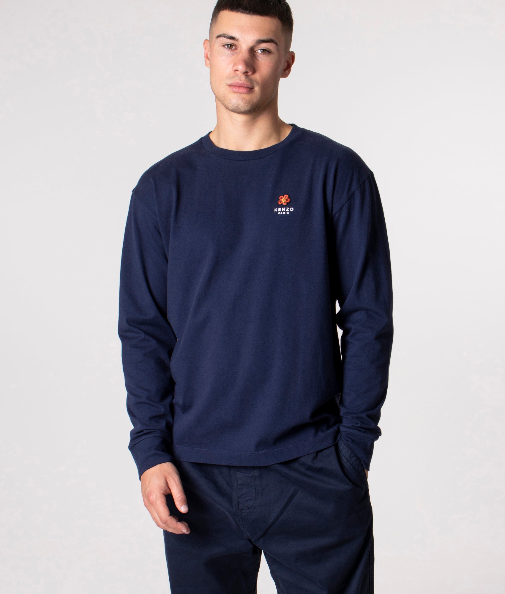 Long-Sleeve-Boke-Flower-T-Shirt-Midnight-Blue-KENZO-EQVVS