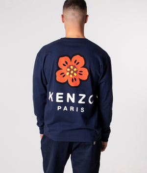 Long-Sleeve-Boke-Flower-T-Shirt-Midnight-Blue-KENZO-EQVVS