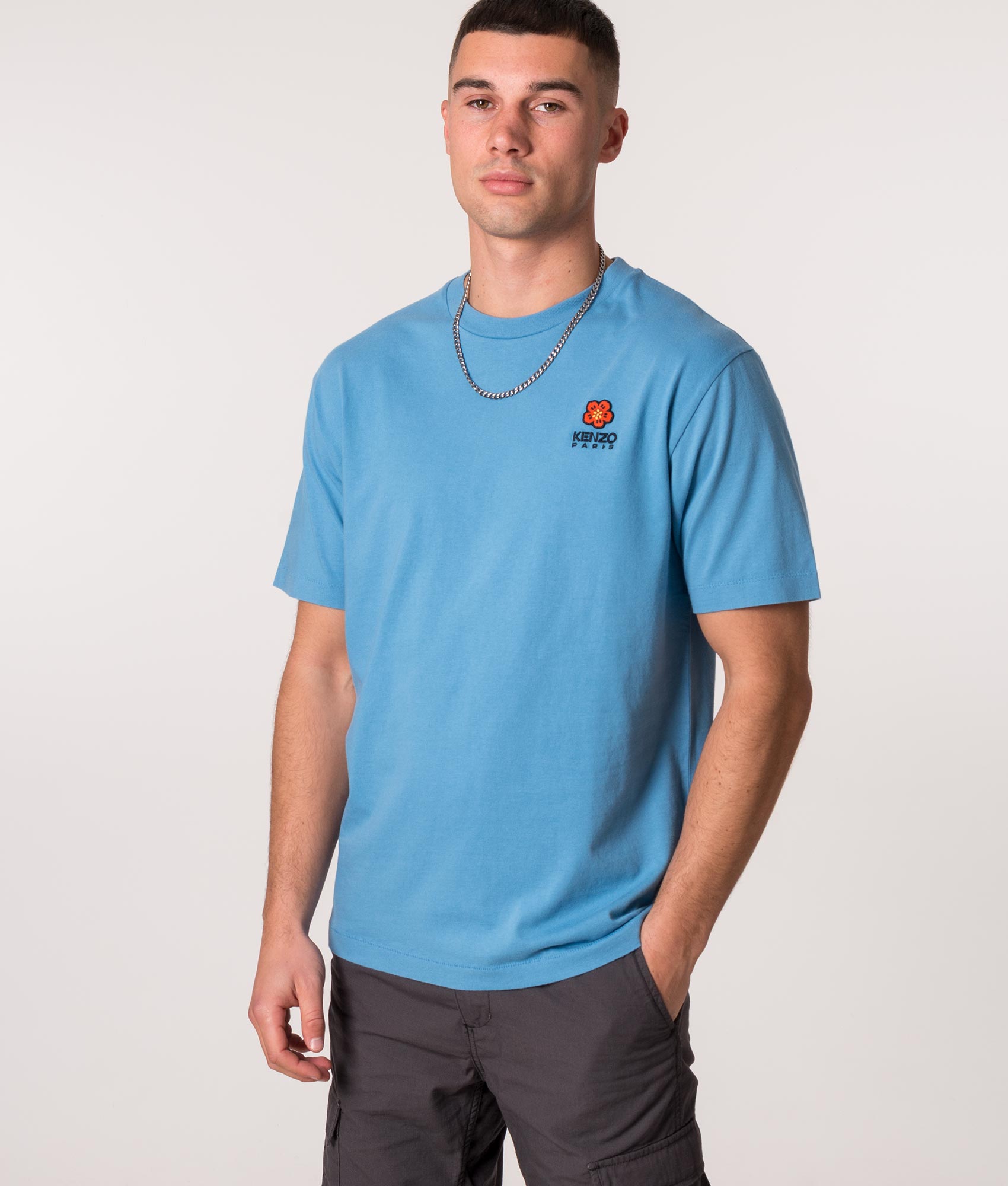 Boke-Flower-Crest-Logo-T-Shirt-Cyan-KENZO-EQVVS