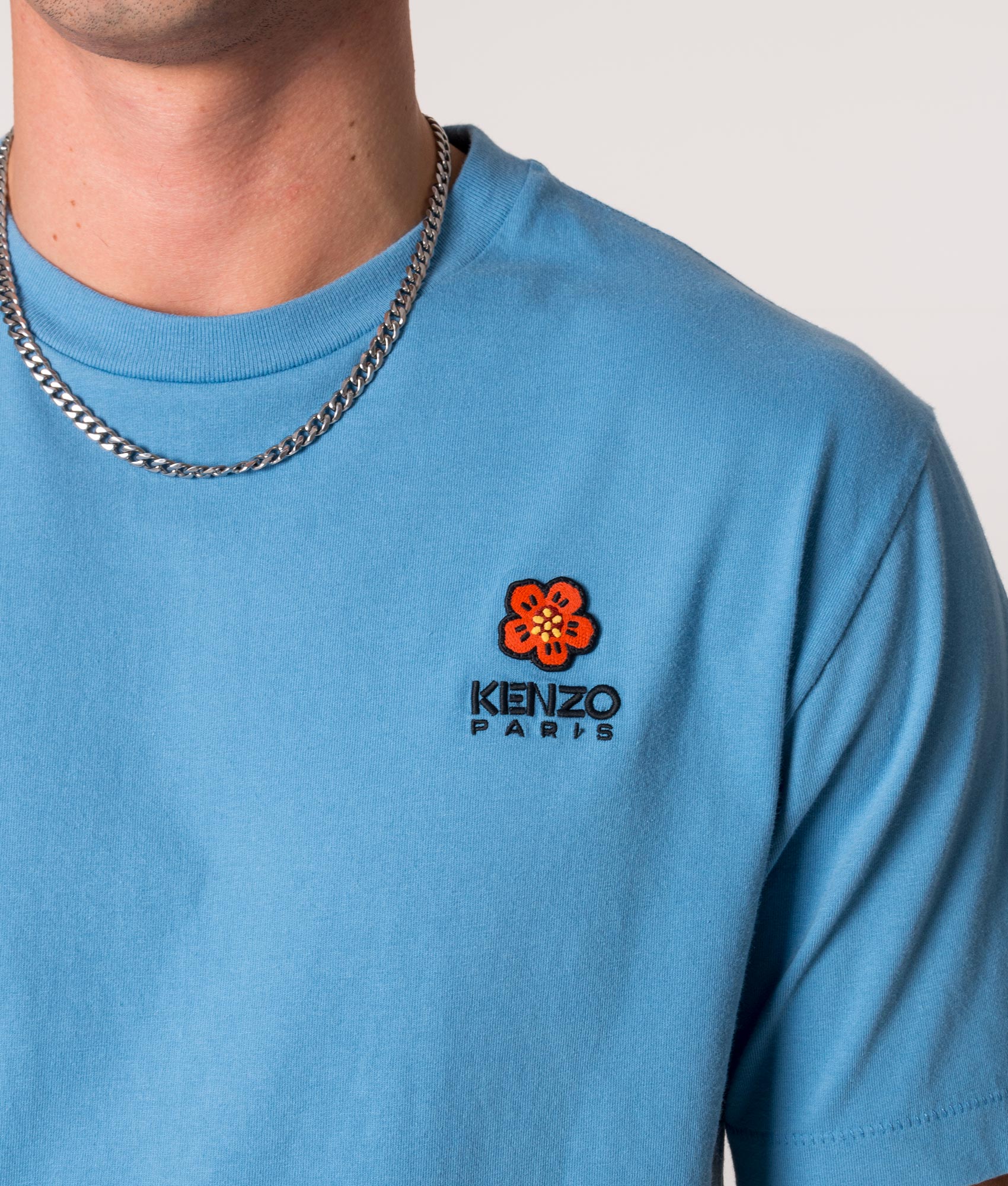 Boke-Flower-Crest-Logo-T-Shirt-Cyan-KENZO-EQVVS