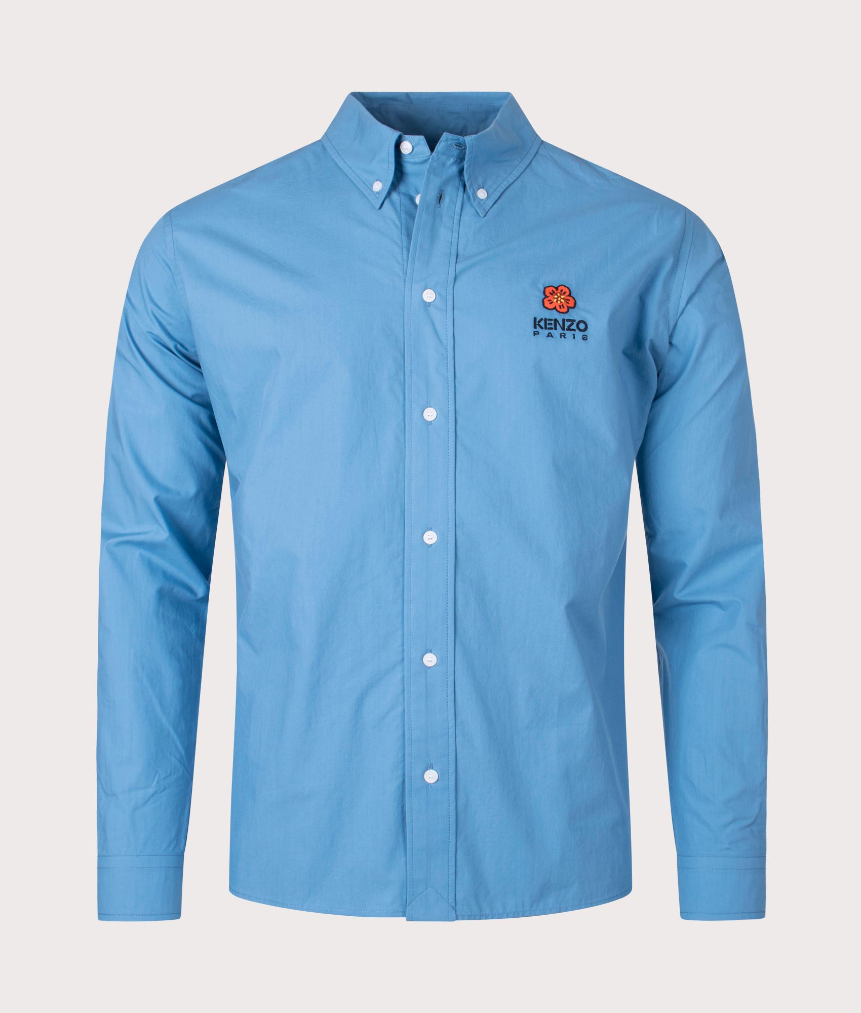 Boke-Flower-Crest-Casual-Shirt-Cyan-KENZO-EQVVS