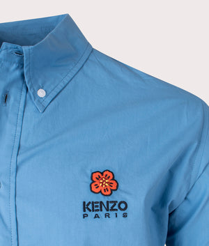 Boke-Flower-Crest-Casual-Shirt-Cyan-KENZO-EQVVS