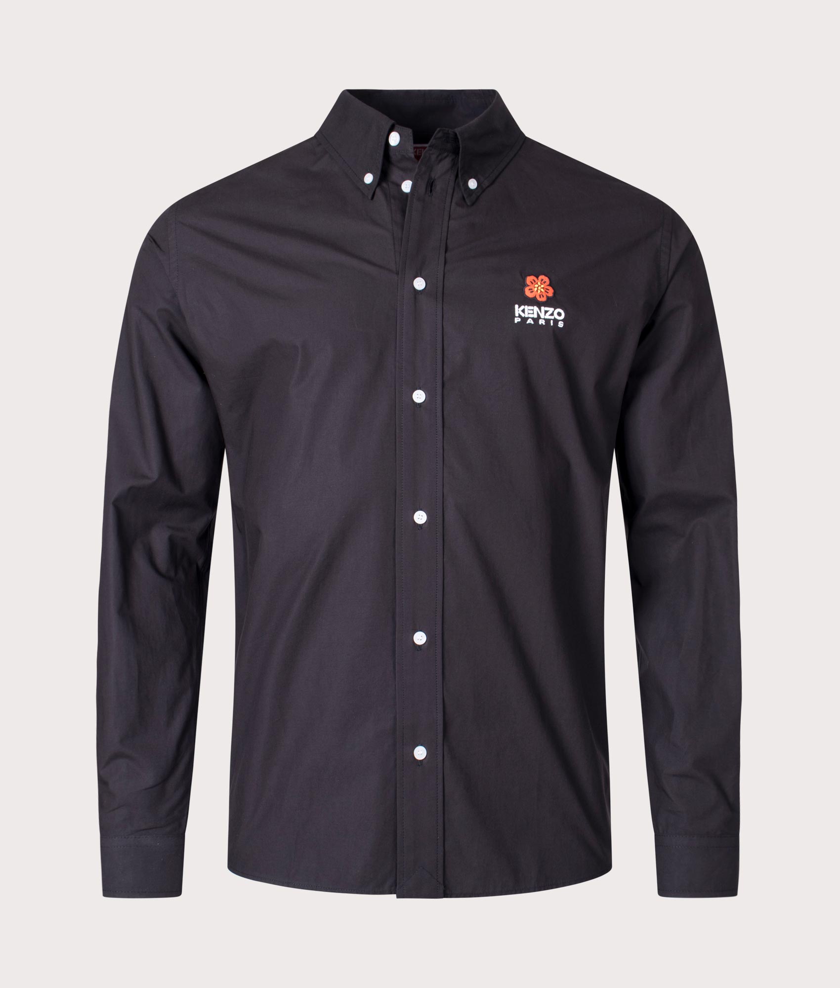 Boke-Flower-Crest-Casual-Shirt-Black-KENZO-EQVVS