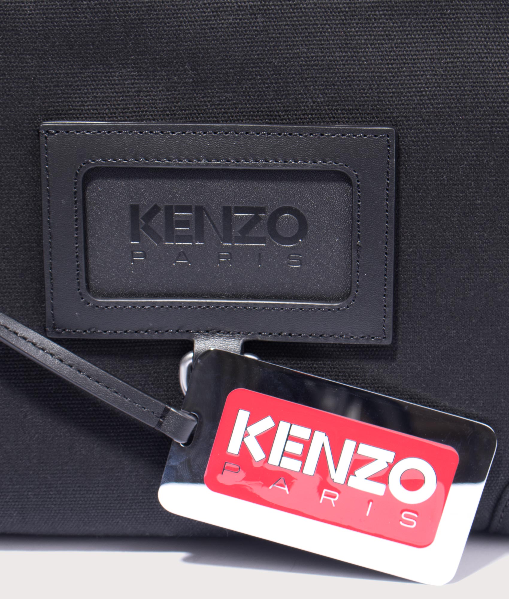 KENZO-Paris-Wrist-Strap-Pouch-Bag-Black-KENZO-EQVVS