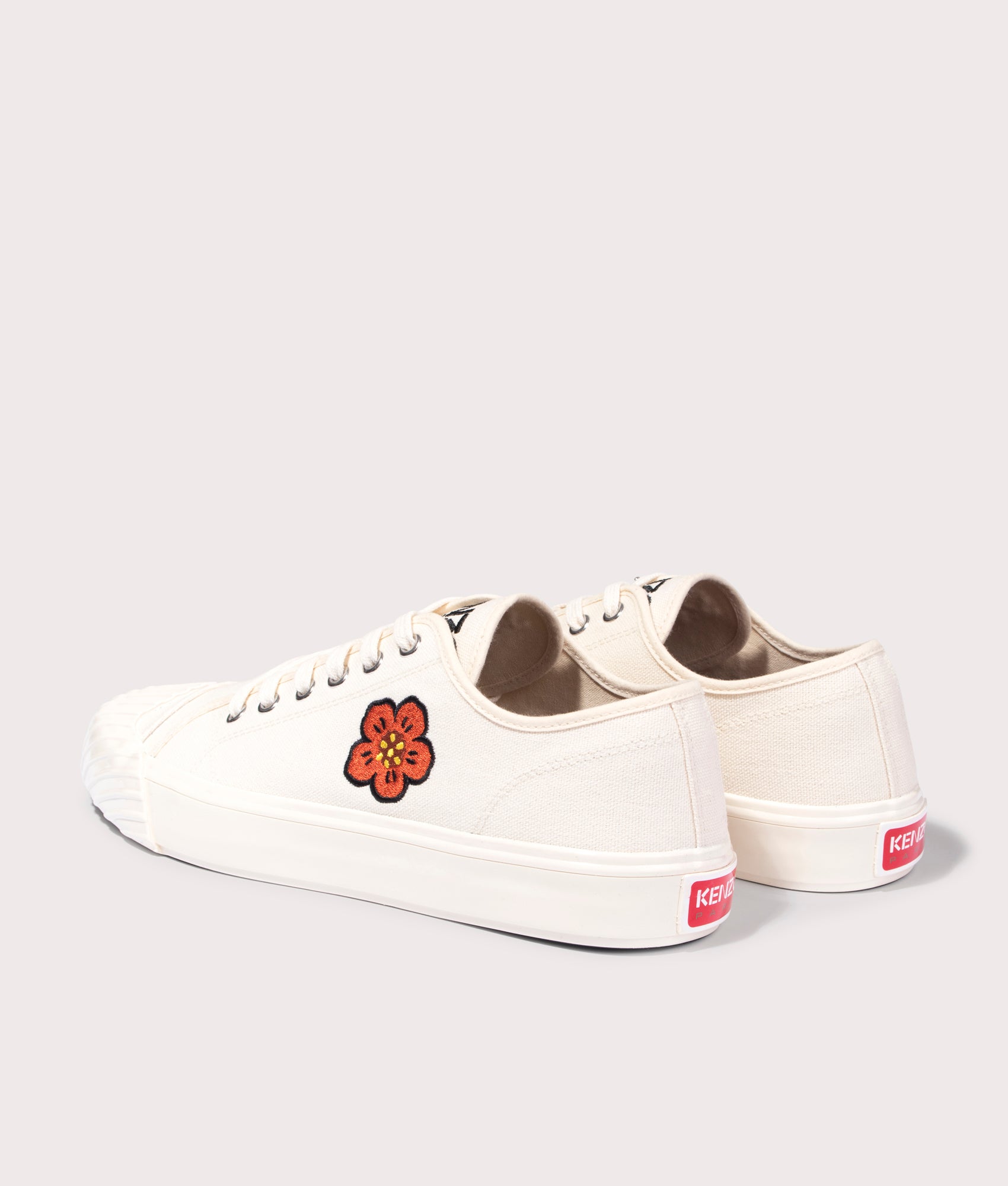 KENZO-School-Low-Top-Trainers-Cream-KENZO-EQVVS