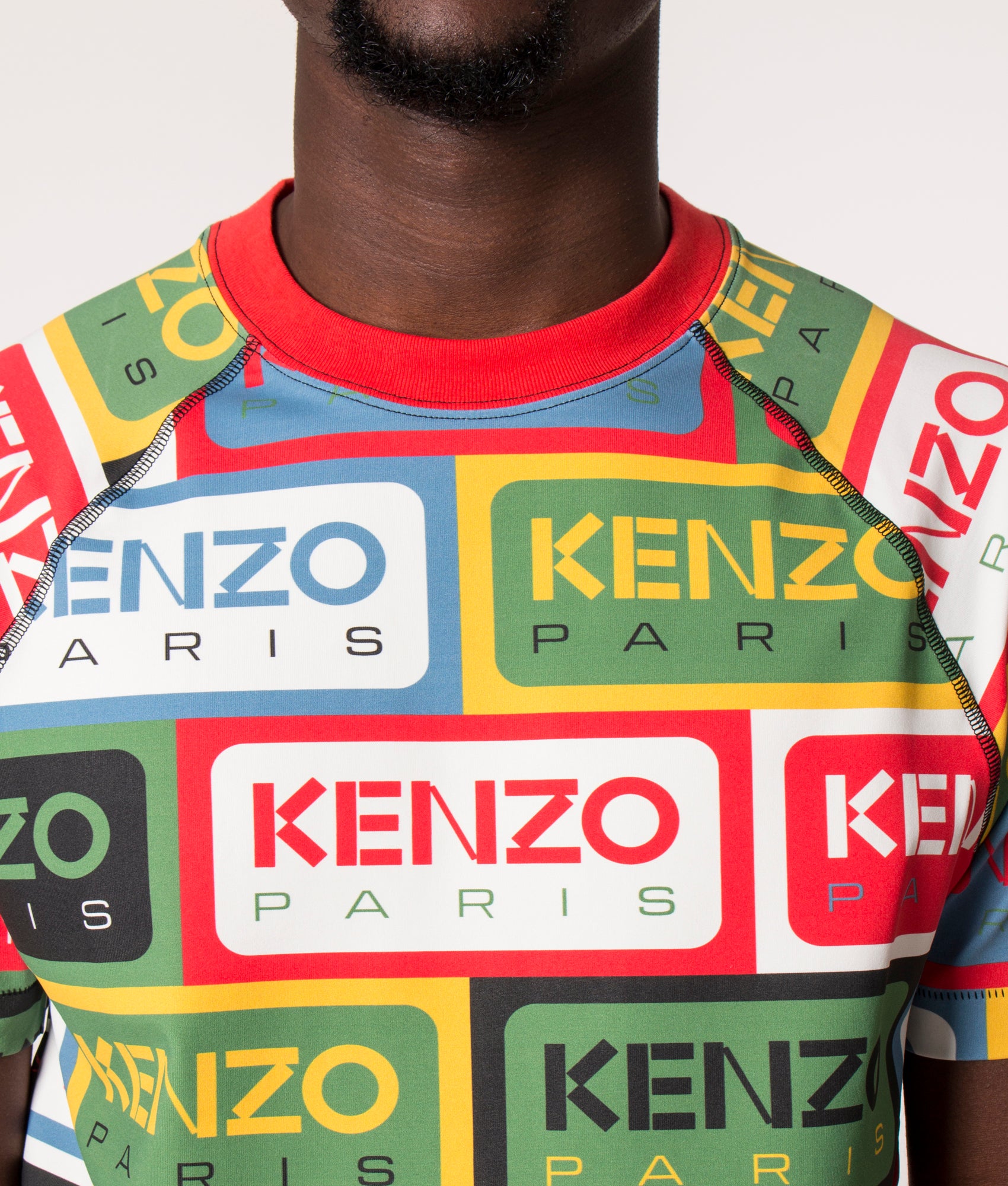Slim-Fit-KENZO-Labels-T-Shirt-Multicolour-KENZO-EQVVS