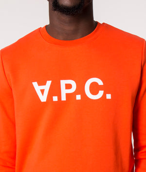 Slim-Fit-PC-Sweatshirt-Rouge-Vermillion-APC-EQVVS