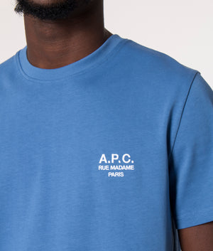 New-Raymond-T-Shirt-Bleu-Fonce-A.P.C.-EQVVS