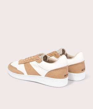 Smooth-Faux-Leather-Faux-Suede-Sneakers-Beige-A.P.C.-EQVVS