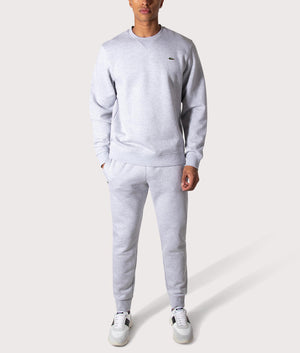 Crew-Neck-Sports-Sweatshirt-Grey-Lacoste-EQVVS