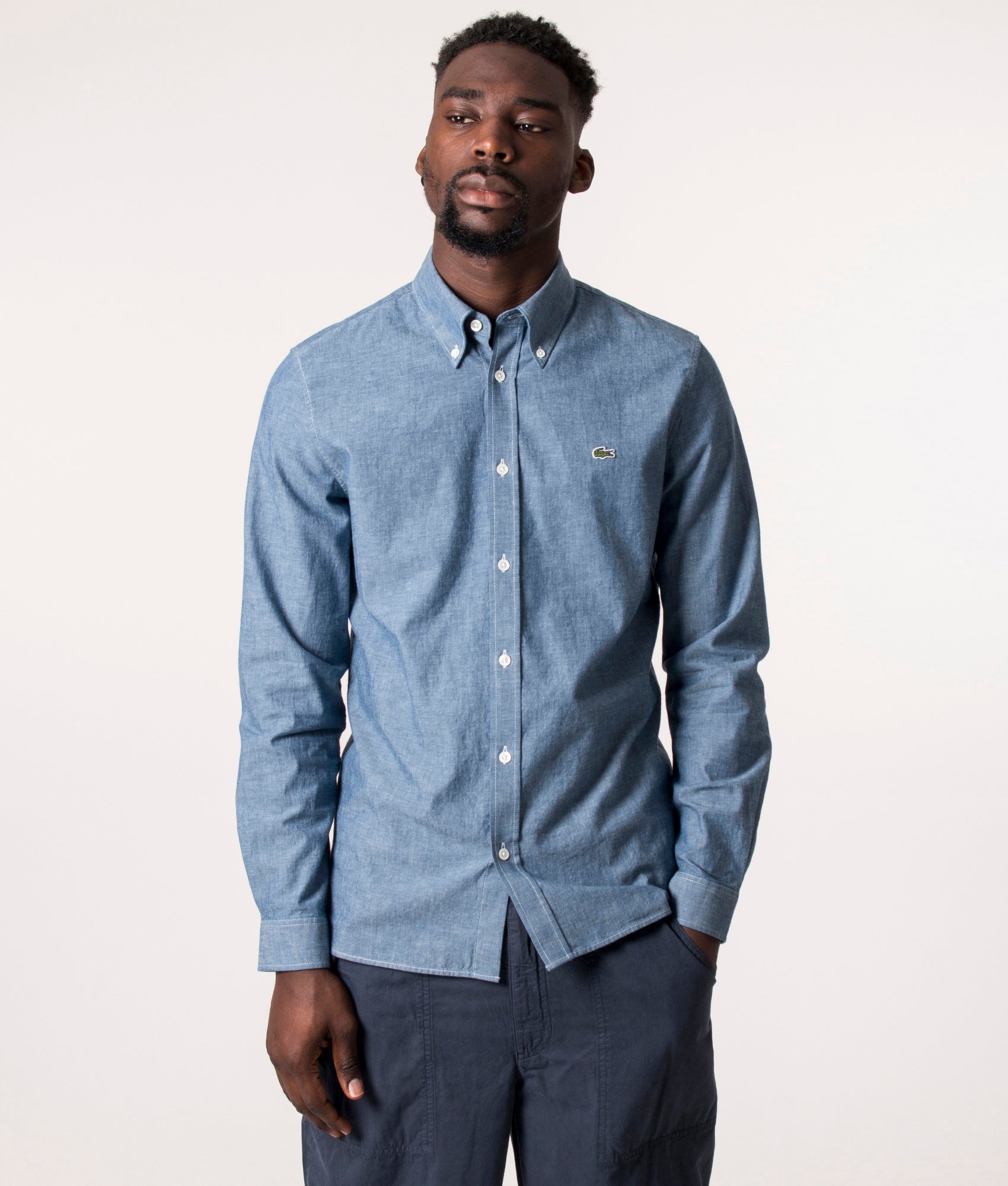 Slim-Fit-Denim-Woven-Shirt-Deep-Medium-Lacoste-EQVVS