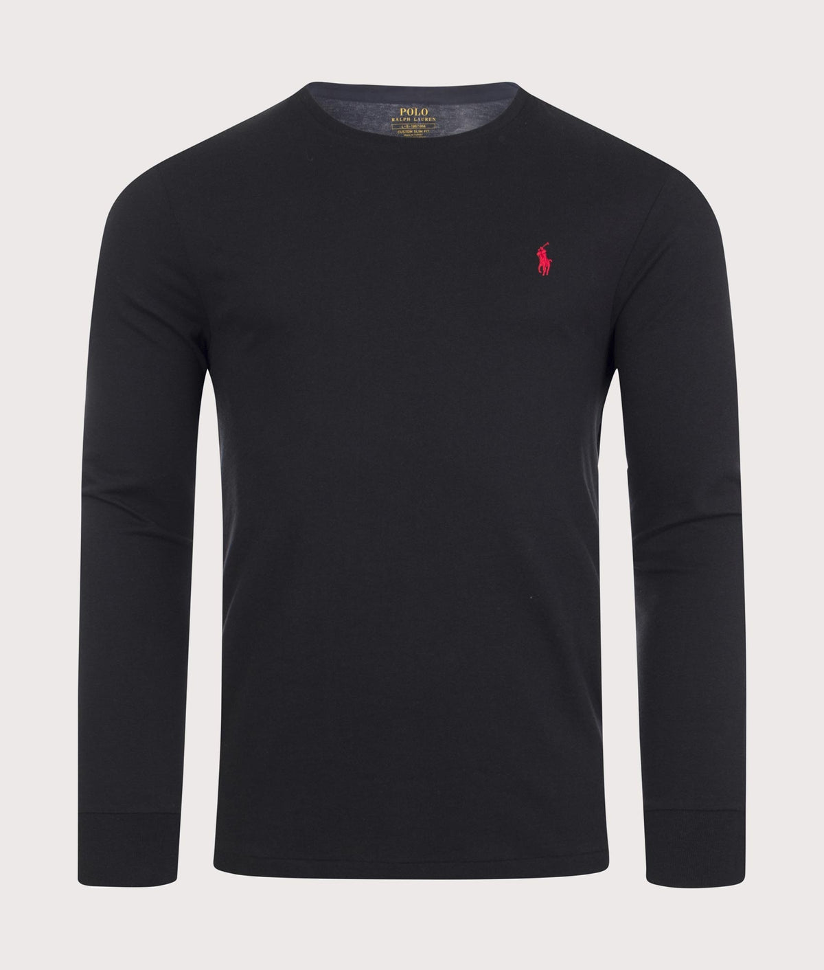 Custom-Slim-Fit-Long-Sleeve-T-Shirt-Black-Polo-Ralph-Lauren-EQVVS