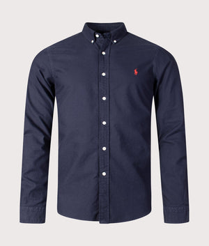 Slim-Fit-Oxford-Shirt-RL-Navy-Polo-Ralph-Lauren-EQVVS