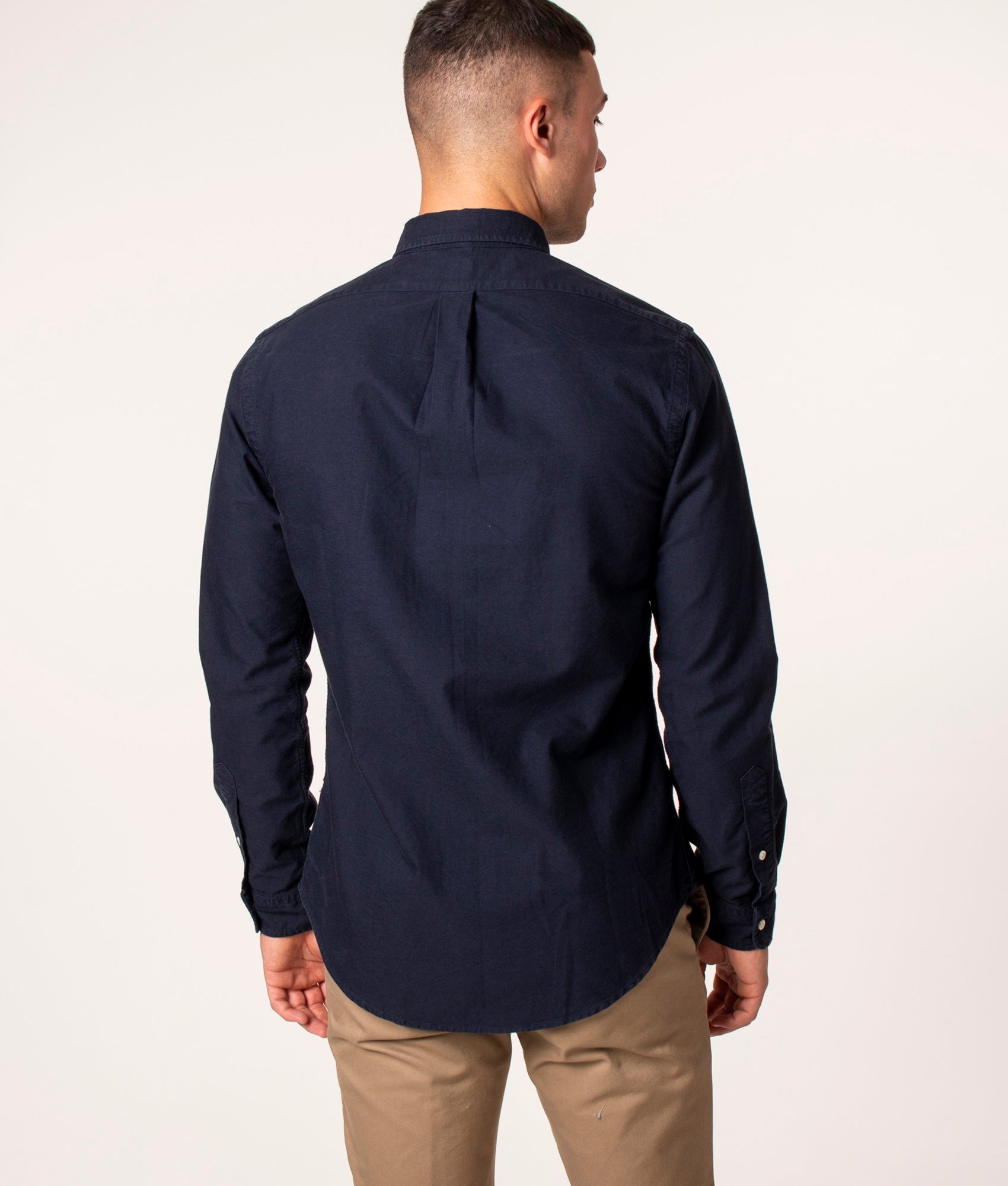 Slim-Fit-Oxford-Shirt-RL-Navy-Polo-Ralph-Lauren-EQVVS