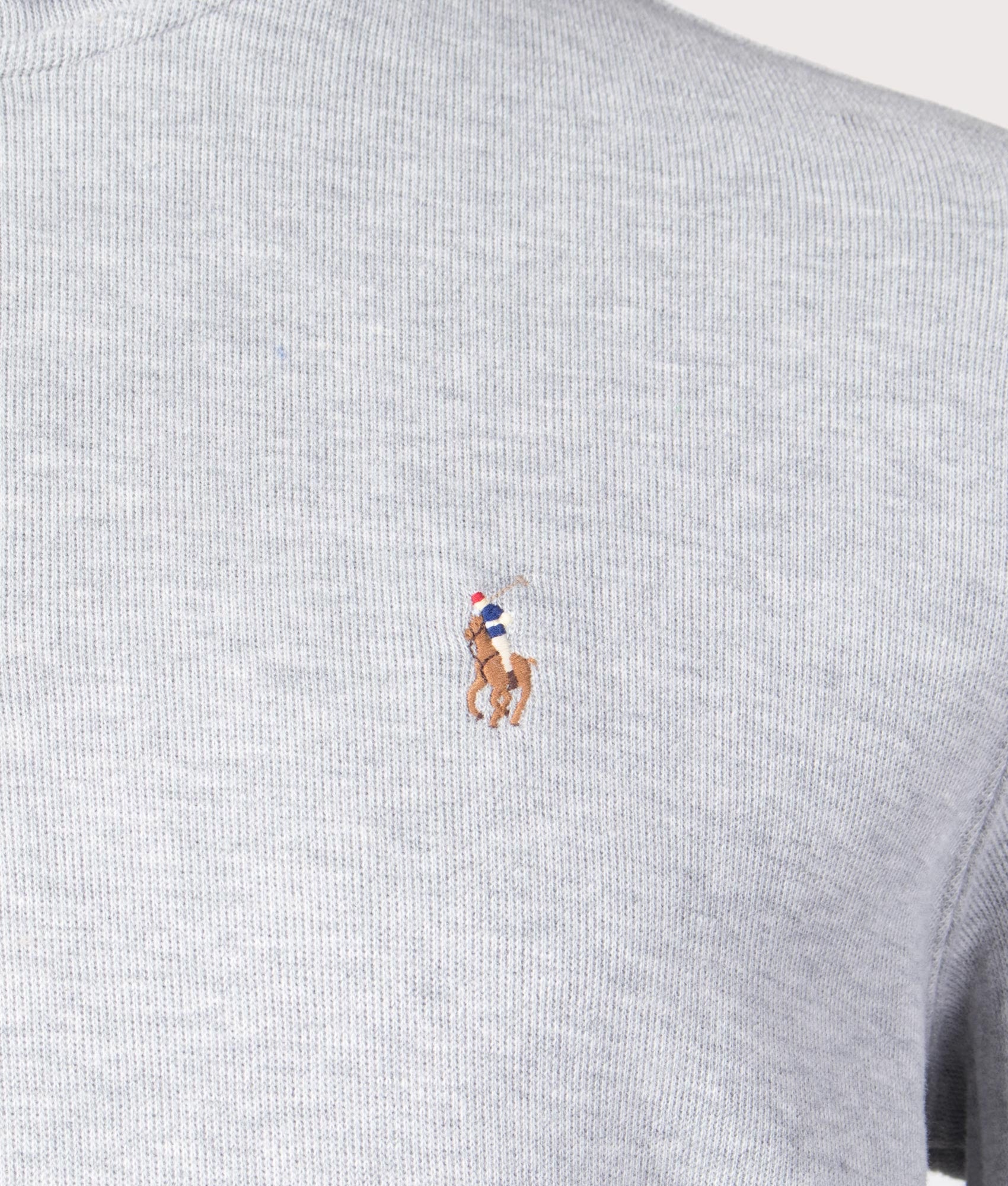 Polo Ralph Lauren Estate-Rib Quarter Zip Knit in Andover Heather at EQVVS Menswear. 