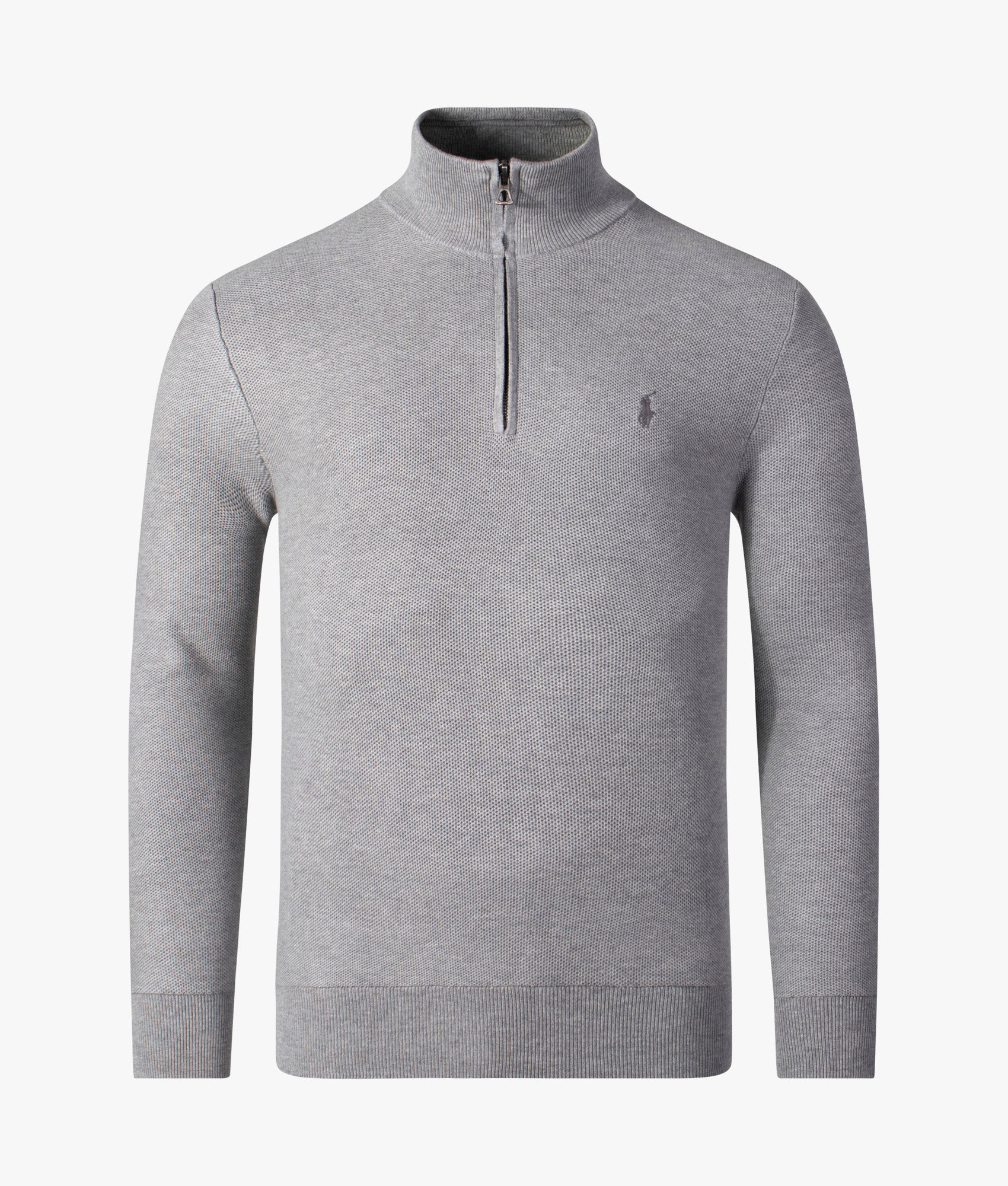 Half-Zip-Pima-Cotton-Jumper-Andover-Heather-Polo-Ralph-Lauren-EQVVS