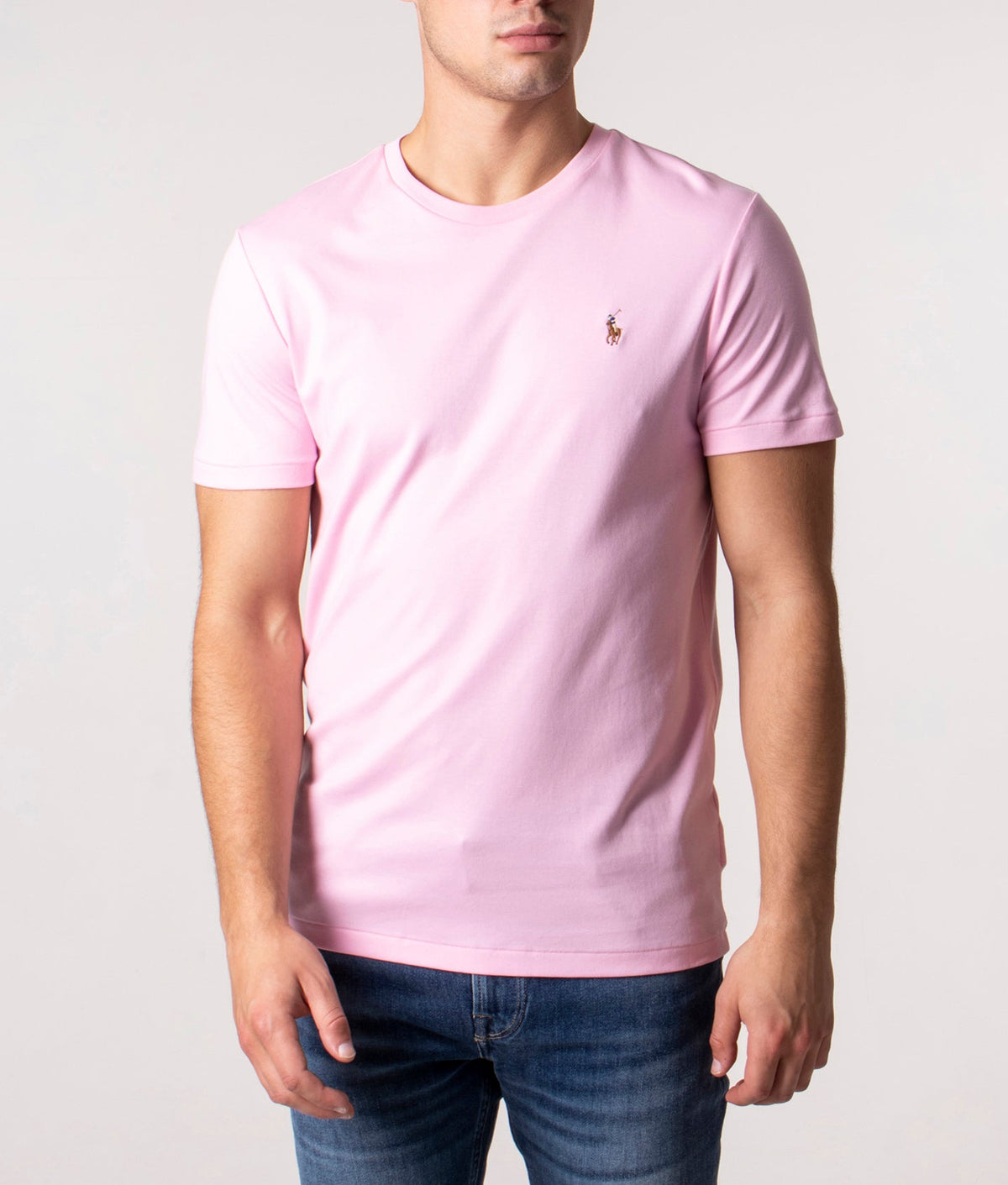 Custom-Slim-Fit-Pima-T-Shirt-Carmel-Pink-Polo-Ralph-Lauren-EQVVS