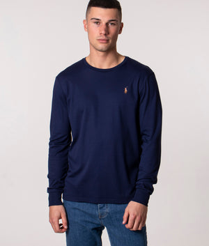 Custom-Slim-Fit-Interlock-Long-Sleeve-T-Shirt-French-Navy-Polo-Ralph-Lauren-EQVVS