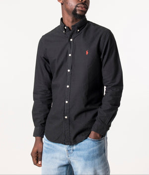 Long Sleeve Sport Shirt Polo Black | Polo Ralph Lauren | EQVVS Long Sleeve Sport Shirt Polo Black | Polo Ralph Lauren | EQVVS