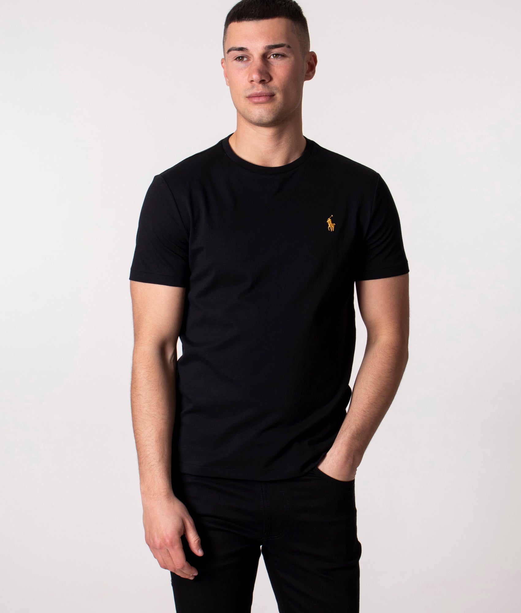 Custom-Slim-Fit-Cotton-T-Shirt-Polo-Black-Polo-Ralph-Lauren-EQVVS