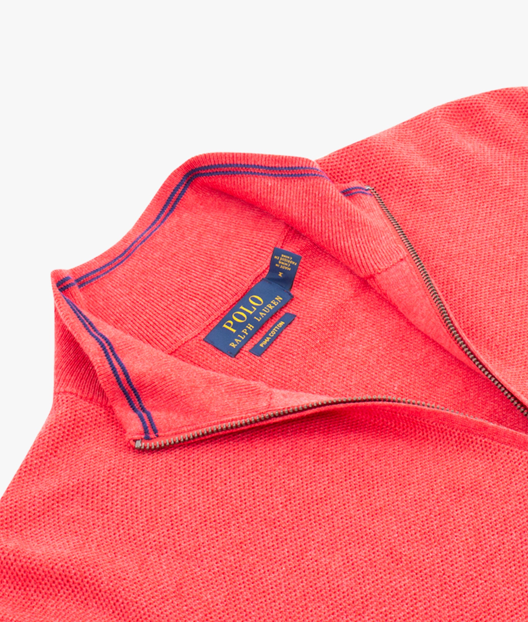 Half-Zip-Pima-Cotton-Jumper-Rosette-heather-Polo-Ralph-Lauren-EQVVS