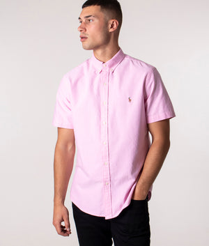 Slim-Fit-Lightweight-Short-Sleeve-Shirt-New-Rose-Polo-Ralph-Lauren-EQVVS