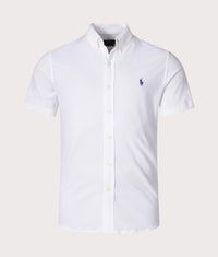 Featherweight Mesh Short Sleeve Shirt: 002 White 