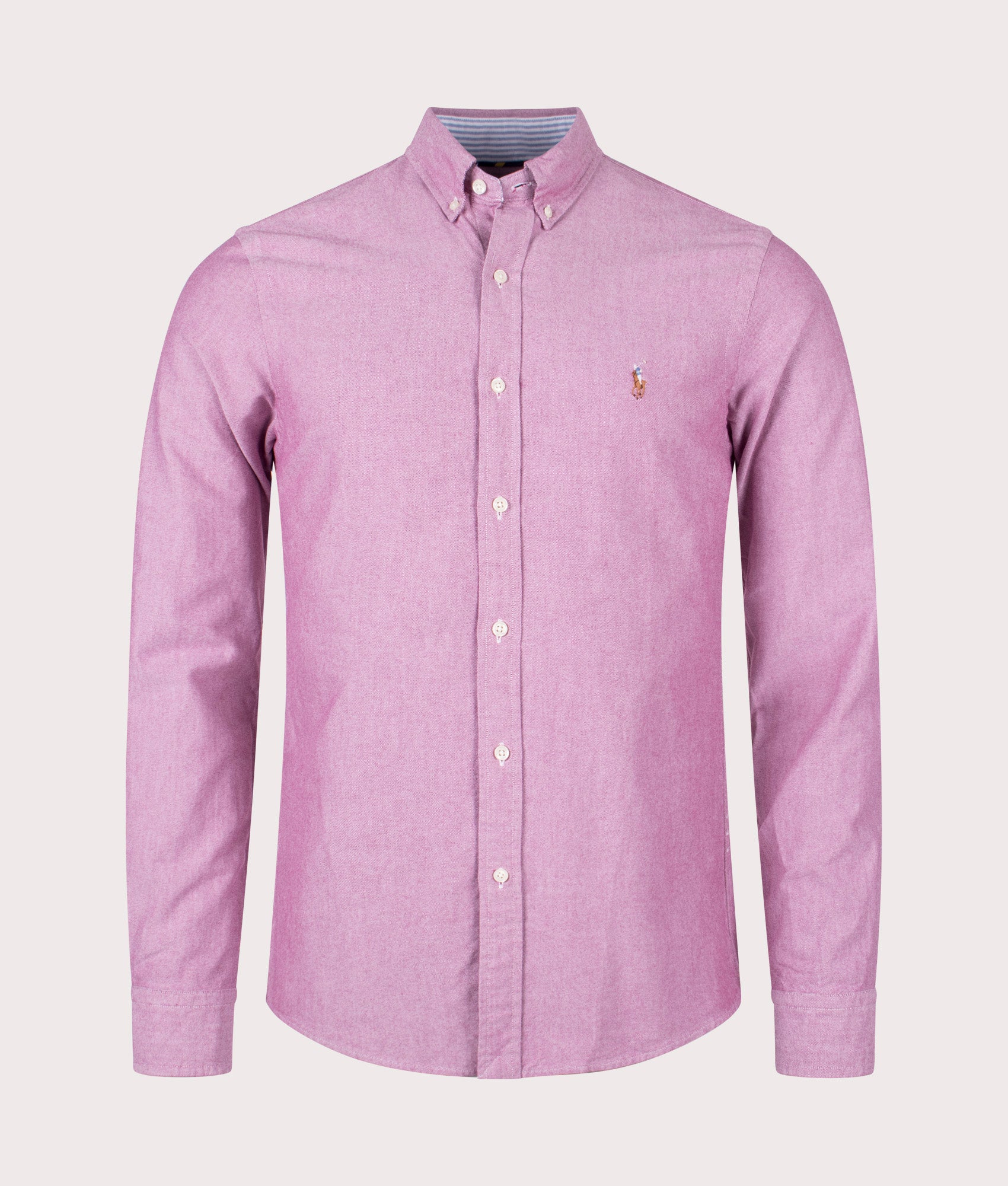 Slim-Fit-Lightweight-Oxford-Shirt-Crimson/White-Polo-Ralph-Lauren-EQVVS