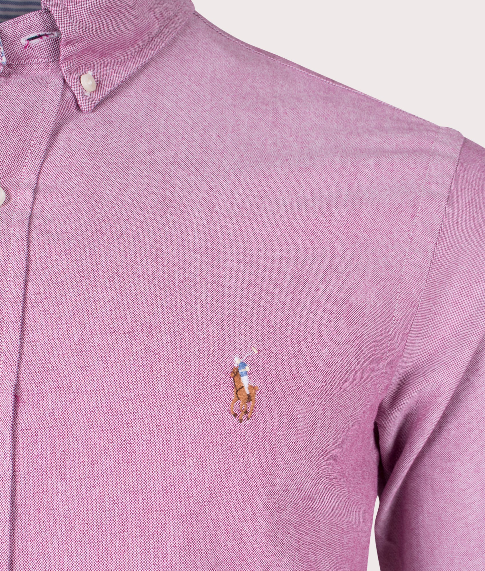 Slim-Fit-Lightweight-Oxford-Shirt-Crimson/White-Polo-Ralph-Lauren-EQVVS