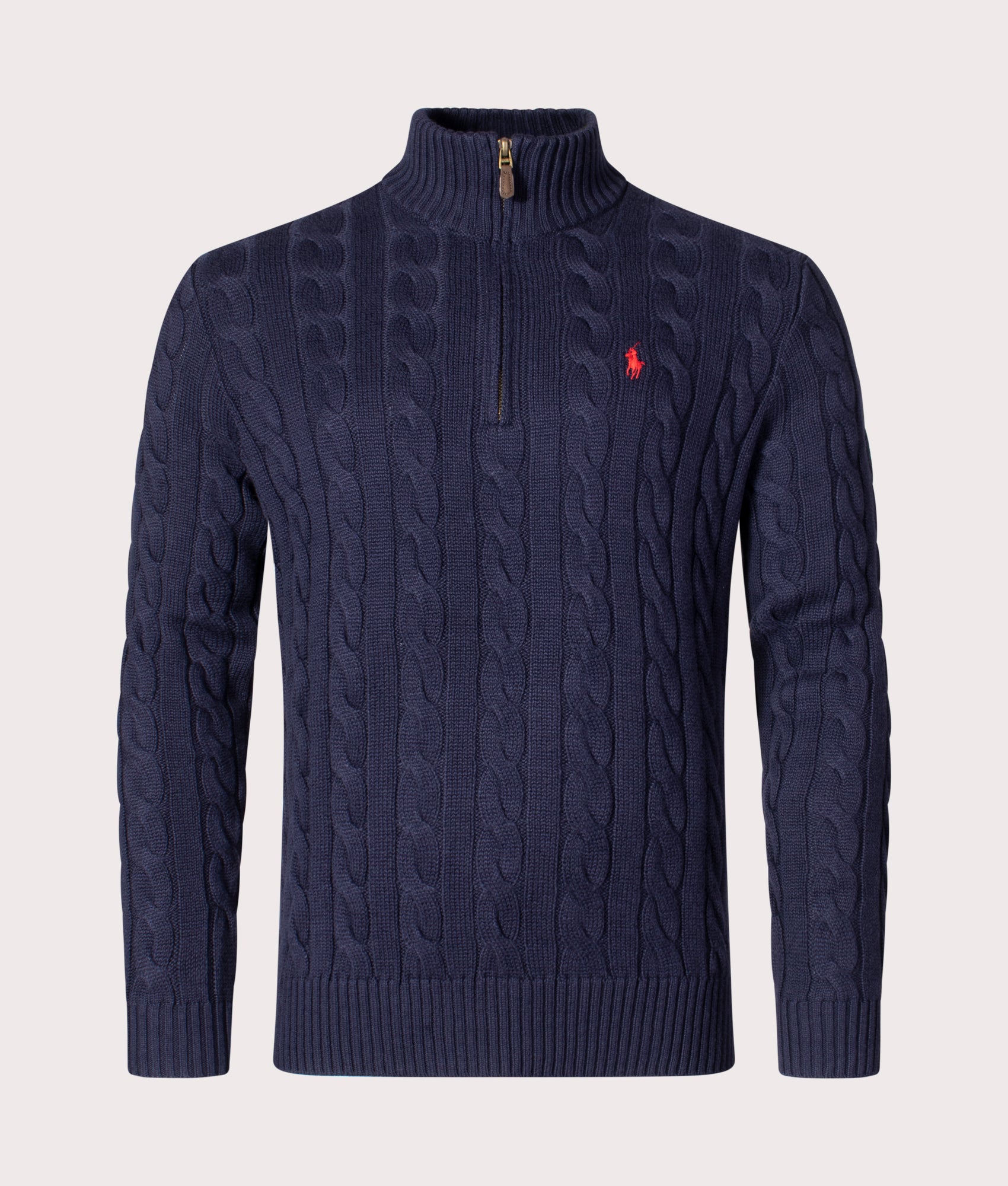 Cable-Knit-Quarter-Zip-Jumper-Hunter-Navy-Polo-Ralph-Lauren-EQVVS