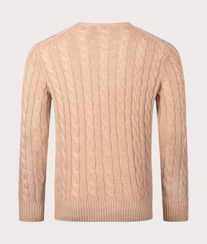 Cable Knit Cotton Jumper Camel Melange Polo Ralph Lauren EQVVS