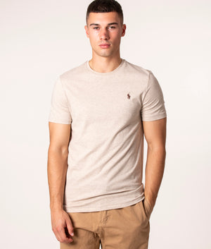 Custom Slim Fit T-Shirt, Dune Heather, Polo Ralph Lauren, EQVVS