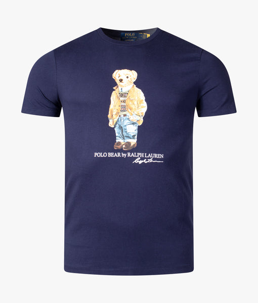 Custom Slim Fit Polo Bear T-Shirt Cruise Navy Polo Ralph Lauren