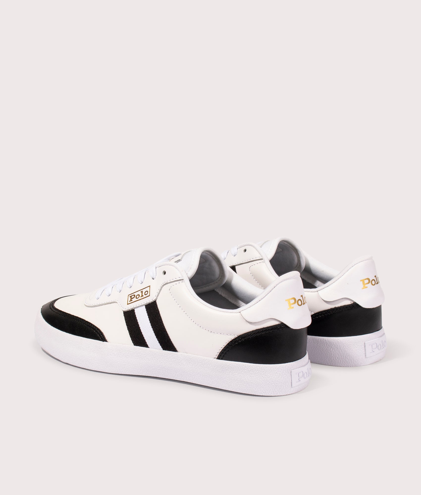 Court-VLC-Leather-Sneaker-White/Black-Polo-Ralph-Lauren-EQVVS