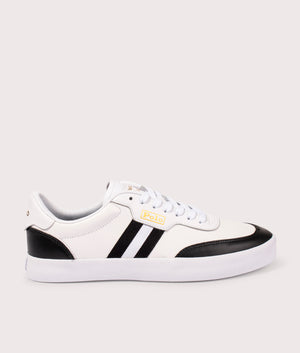 Court-VLC-Leather-Sneaker-White/Black-Polo-Ralph-Lauren-EQVVS