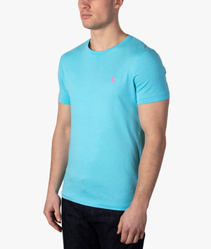 Custom-Slim-Fit-T-Shirt-French-Turquoise-Polo-Ralph-Lauren-EQVVS