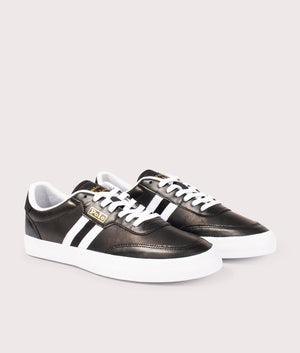 Court-VLC-Low-Top-Sneakers-Black/White-Polo-Ralph-Lauren-EQVVS